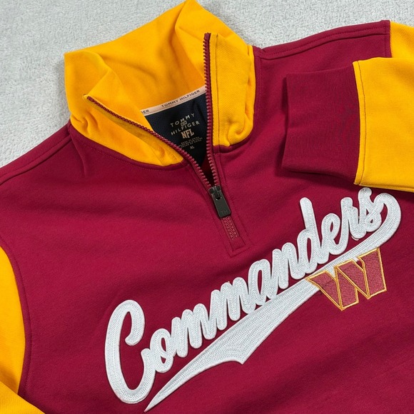 Tommy Hilfiger Other - Washington Commanders Tommy Hilfiger Aiden Quarter-Zip Sweatshirt  Burgundy XL